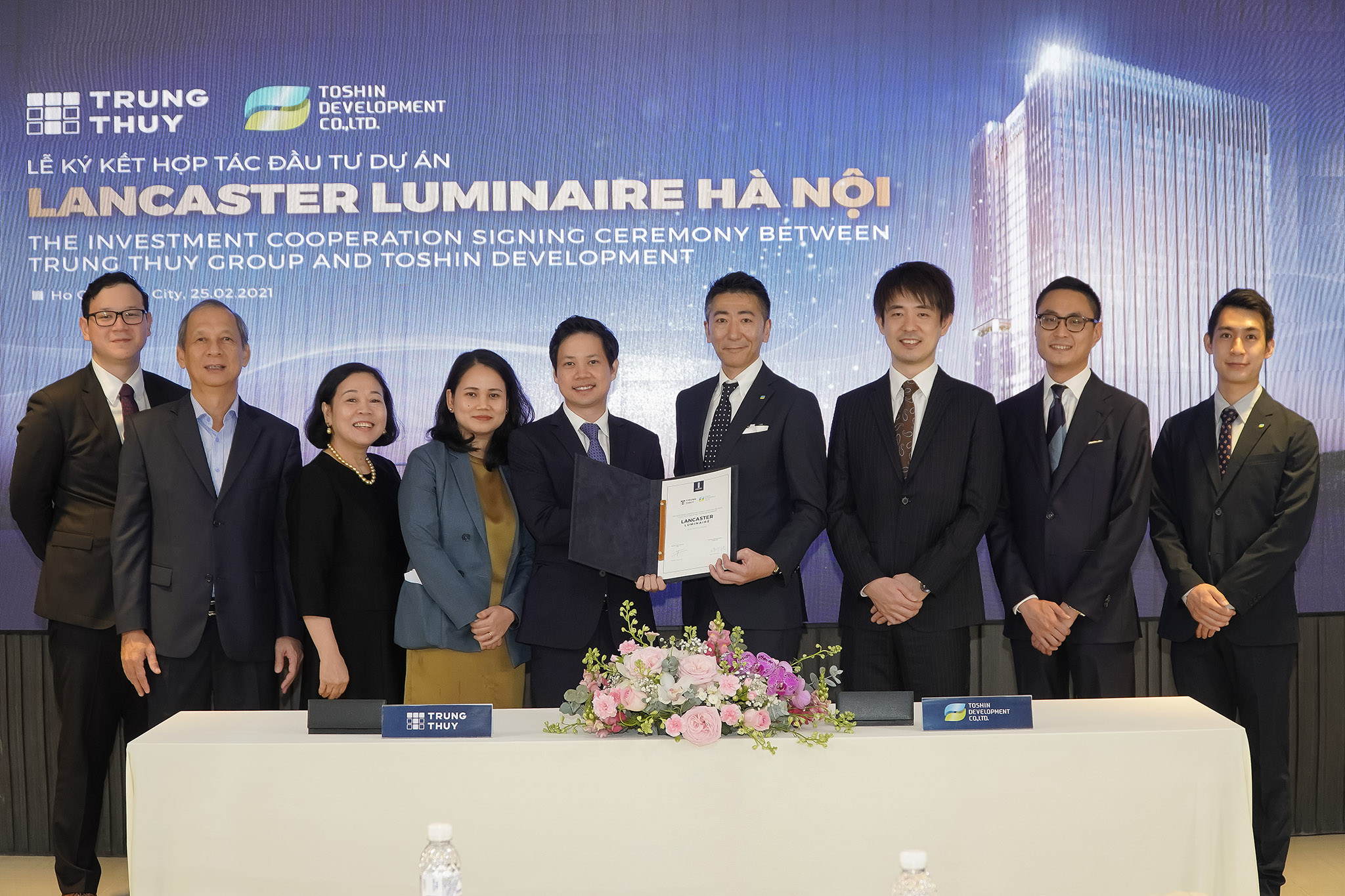 Tập đoàn Takashimaya bắt tay cùng Tập đoàn Trung Thủy đầu tư vào Dự án phức hợp căn hộ – văn phòng - trung tâm thương mại Lancaster Luminaire